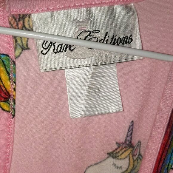 Rare Editions pink unicorn dress Sz 10 NWT - Picture 4 of 6